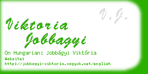 viktoria jobbagyi business card